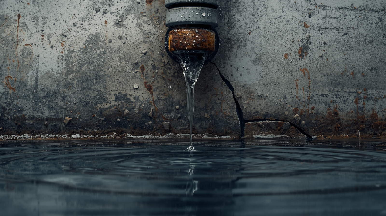 Backyard Pipe Water Leak