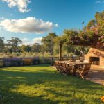 Australia Backyard in Summer